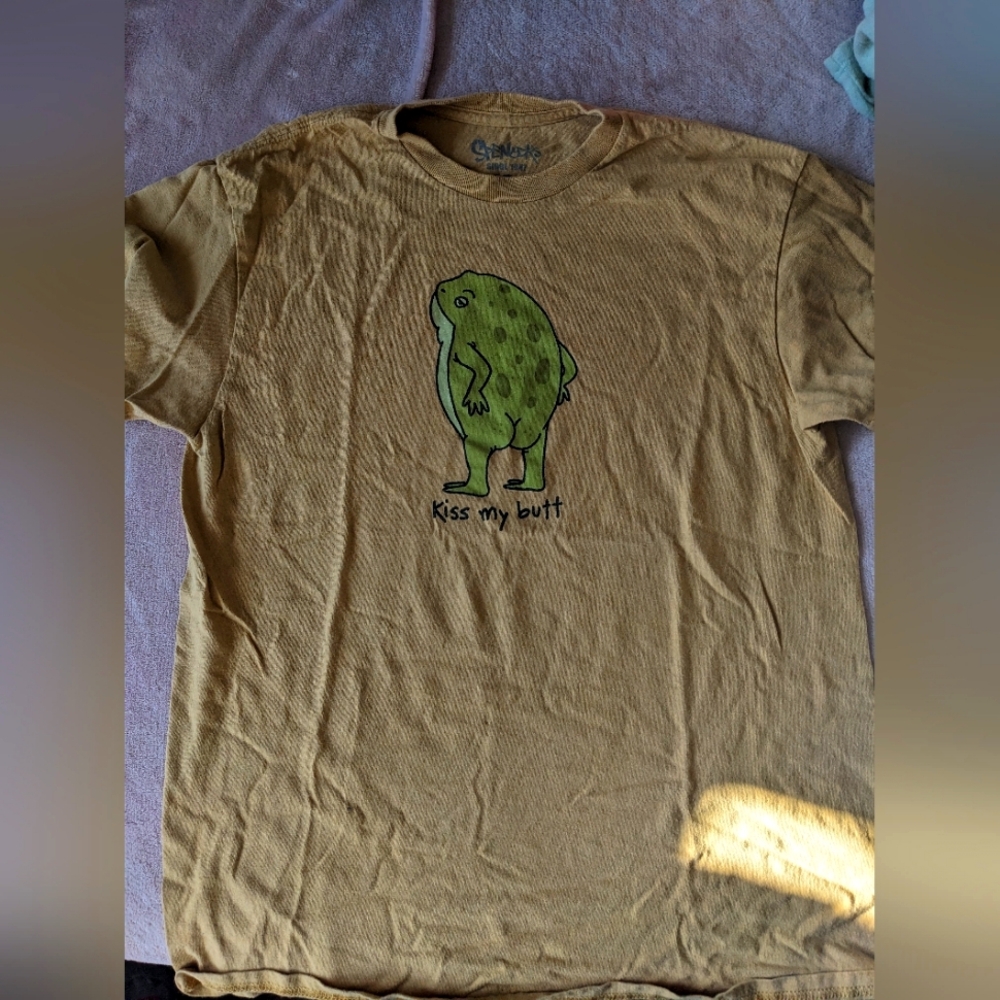 Spencer's frog shirt